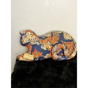 Elizabeth Arden oriental dragon chinoiserie stuffed animal cat